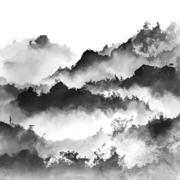 水墨抽象無框裝飾畫