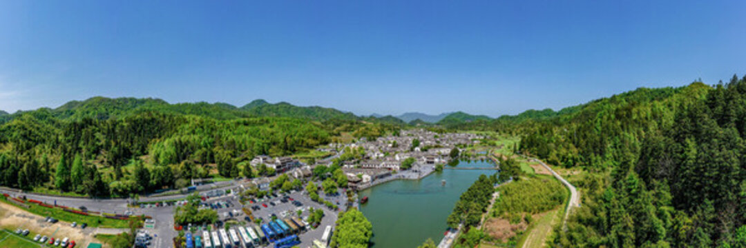 西遞航拍全景