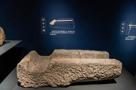 中國南京明城墻排水石槽