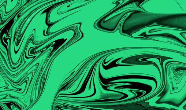 绿色扭曲波纹