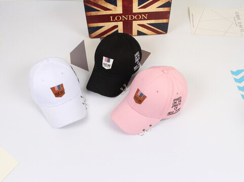 皮標(biāo)英文刺繡棒球帽