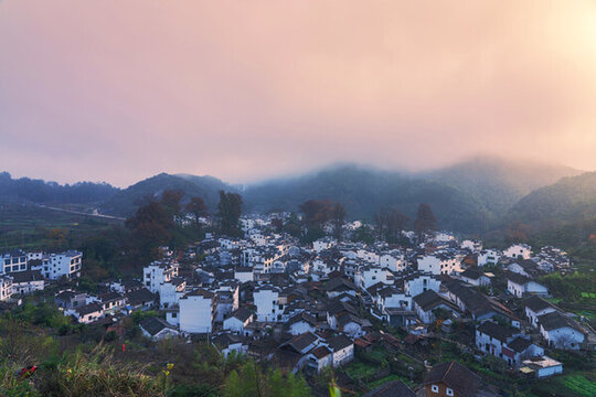 婺源縣石城古村落和山區(qū)風(fēng)光