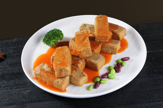 鮑汁黑豆腐