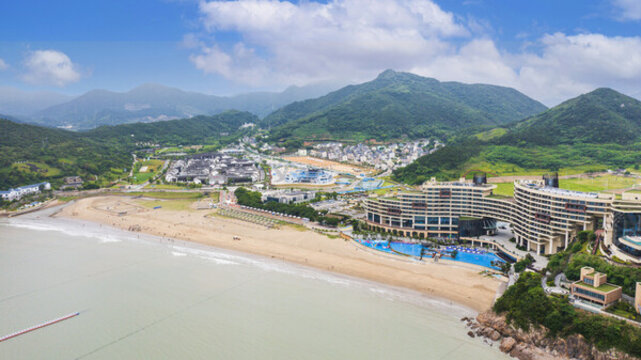 航拍東海半邊山景區(qū)