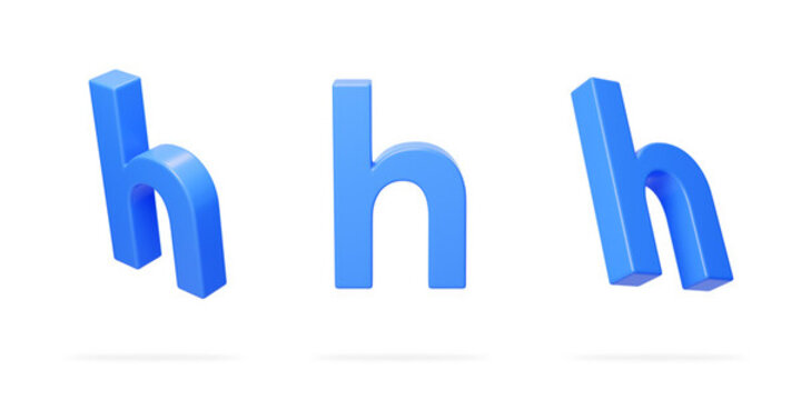 英文字母h拼音拼寫(xiě)語(yǔ)言3D