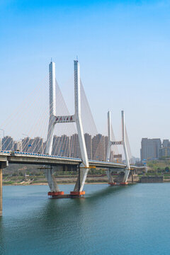 航拍湖南湘潭市城市風光