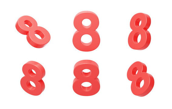 數(shù)字8運(yùn)算數(shù)據(jù)倒計時周歲3D