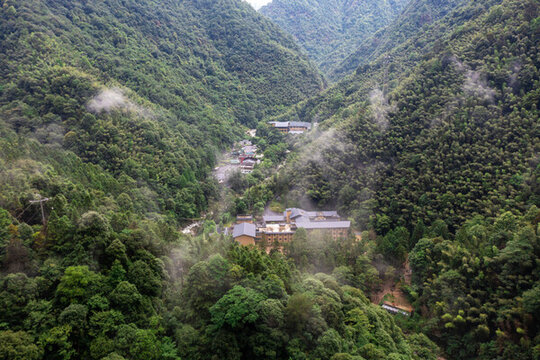 航拍湖南株洲炎陵神農(nóng)谷景區(qū)