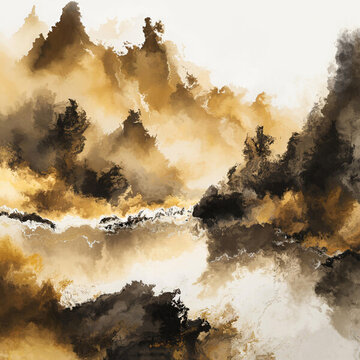現(xiàn)代意境山水畫