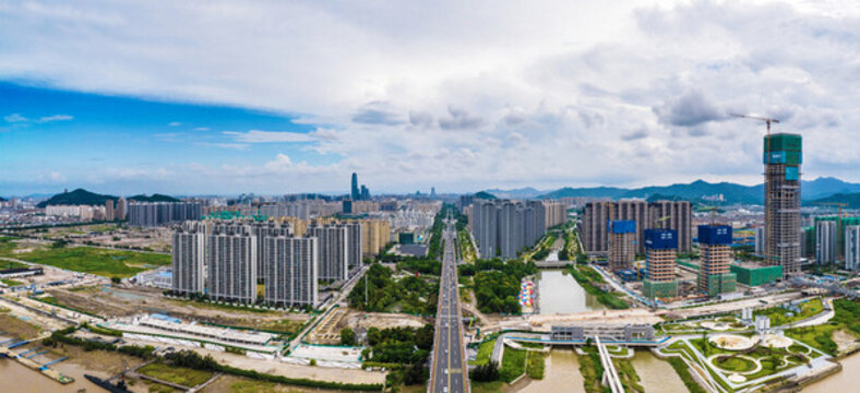 臺(tái)州城市全景航拍