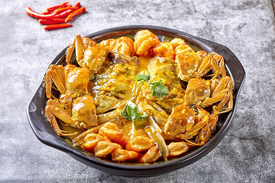 黃椒醬海鮮燴魚頭