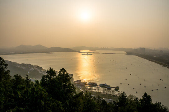 云龍湖夕陽