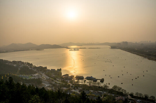 云龍湖夕陽