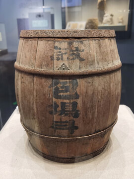 民國存放鹽木桶