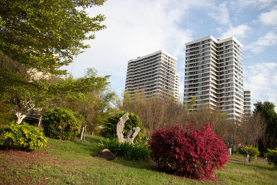 低角度花園建筑