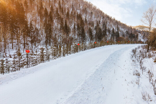 雪景道路