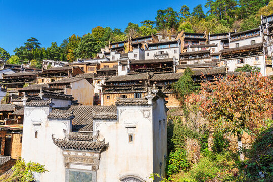 江西婺源篁嶺景區(qū)的古建筑美景