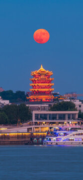 武漢黃鶴樓夜景