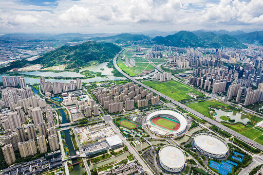 樂清城市風(fēng)光航拍