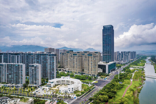 航拍樂清城市風光