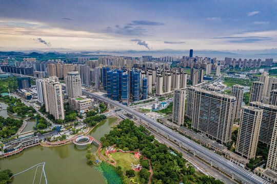 航拍樂清城市風(fēng)光