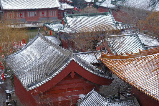 公園雪景