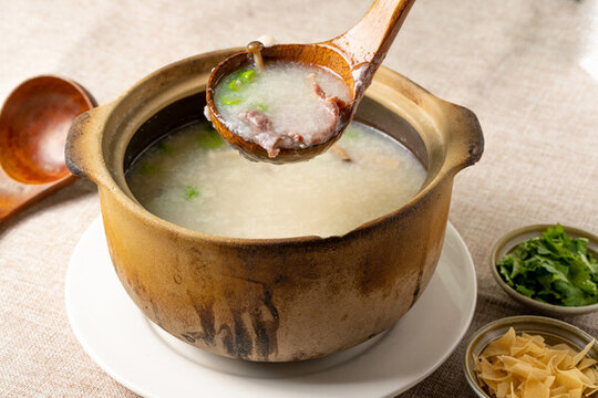 鮮菌牛肉粥