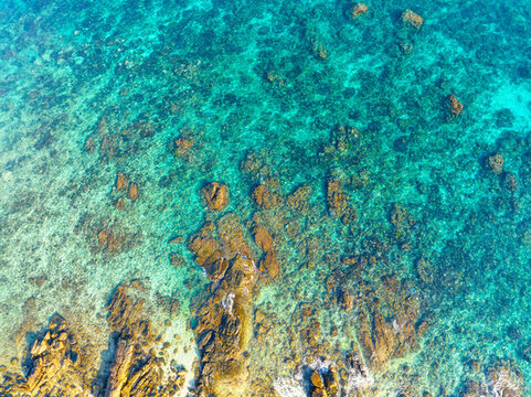 蜈支洲島藍色海水
