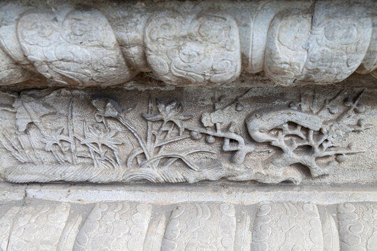 五臺(tái)山普化寺古建石雕石刻照壁