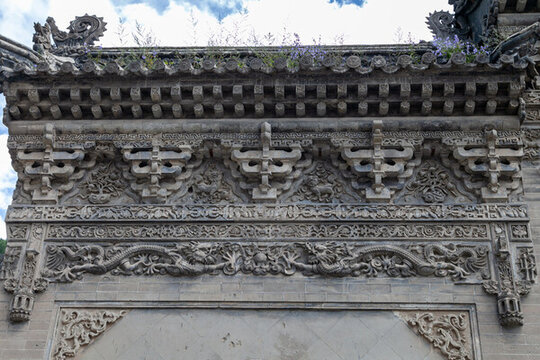 五臺(tái)山普化寺古建石雕石刻照壁