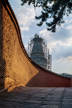 五臺山佛母洞寺廟古建