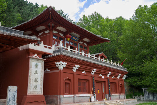 五臺山靈峰寺寺廟古建