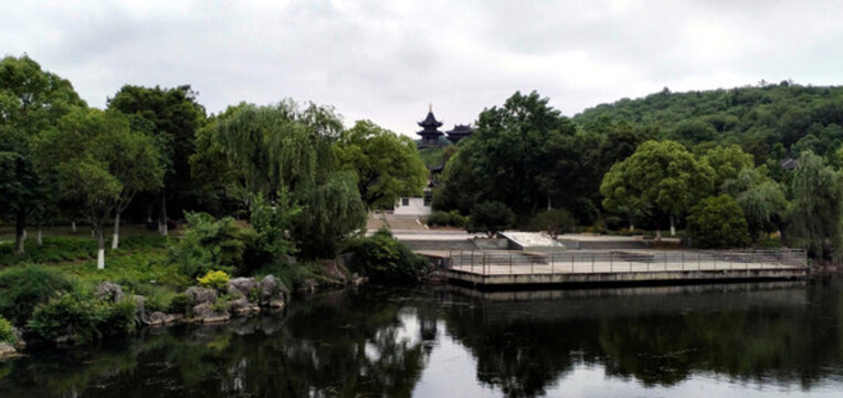 江蘇宜興英臺閣比翼閣遠景