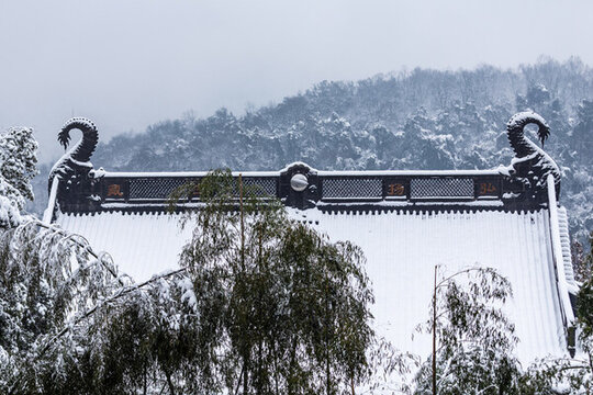 杭州靈隱寺雪霽