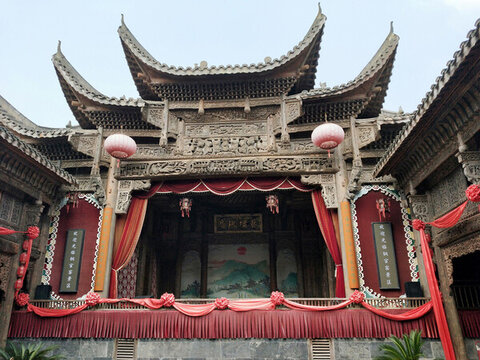 銅官窯古鎮(zhèn)花鼓戲樓