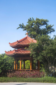 古典重檐涼亭