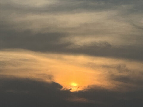 夕陽霞光