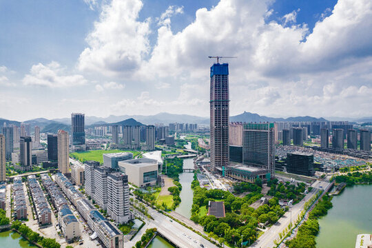 溫嶺地標(biāo)建筑航拍
