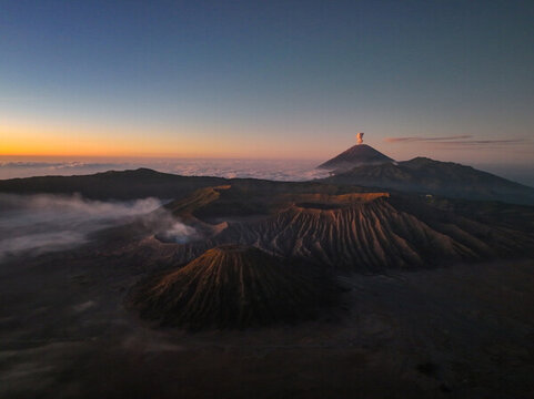 印度尼西亞火山日出