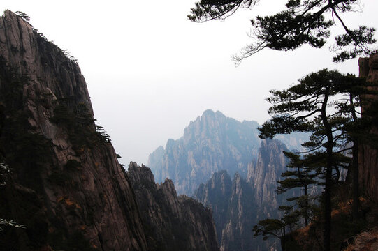 黃山風(fēng)景區(qū)的清晨
