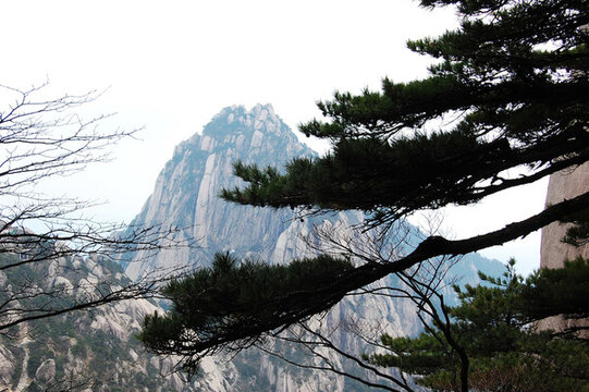 安徽黃山的奇峰異石