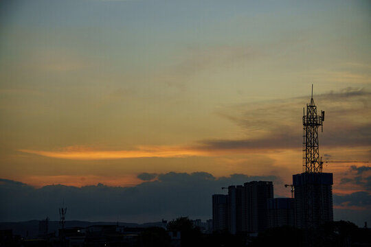 站場夕陽