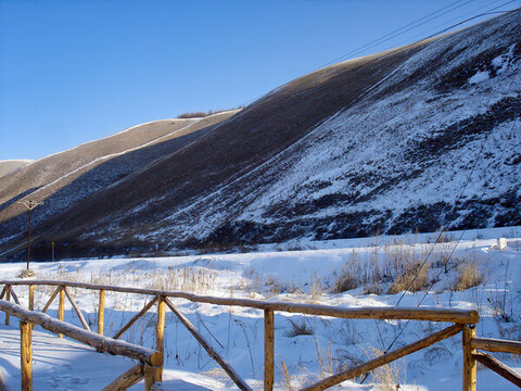 內(nèi)蒙古阿爾山的雪景