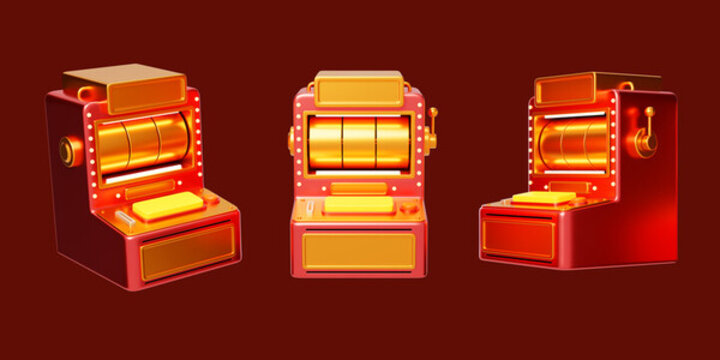 娛樂活動抽獎投幣玩家中獎3D