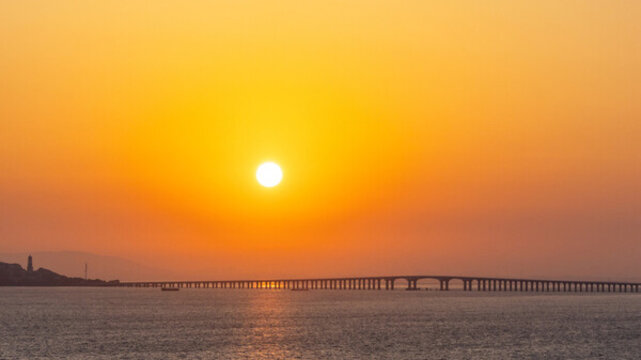 蘇州日出太湖大橋