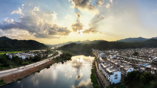 婺源江灣村全景