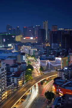 杭州錢江新城建筑風(fēng)光夜景