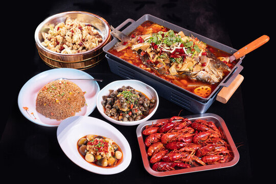 烤魚小龍蝦套餐