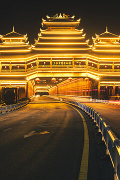 廣西三江宜陽(yáng)風(fēng)雨橋