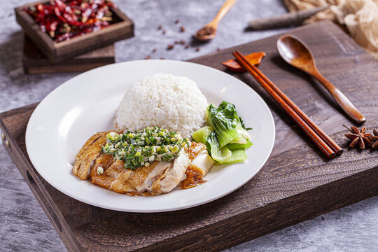 蔥油雞飯